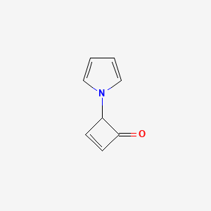 B582631 4-(1H-Pyrrol-1-yl)cyclobut-2-enone CAS No. 155885-68-0