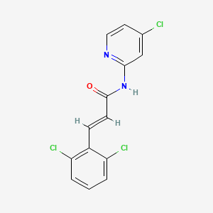 molecular formula C14H9Cl3N2O B5826313 N-(4-chloro-2-pyridinyl)-3-(2,6-dichlorophenyl)acrylamide 