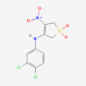 N-(3,4-dichlorophenyl)-4-nitro-1,1-dioxo-2,5-dihydrothiophen-3-amine