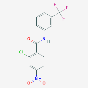 2-chloro-4-nitro-N-[3-(trifluoromethyl)phenyl]benzamide