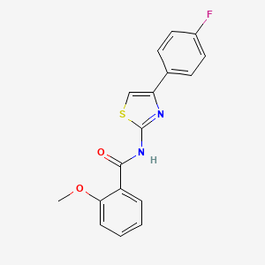 molecular formula C17H13FN2O2S B5826387 N-[4-(4-fluorophenyl)-1,3-thiazol-2-yl]-2-methoxybenzamide 