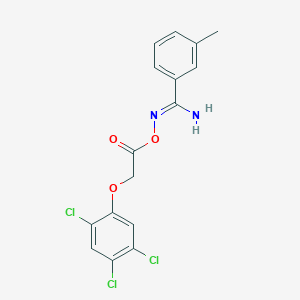 3-methyl-N'-{[(2,4,5-trichlorophenoxy)acetyl]oxy}benzenecarboximidamide