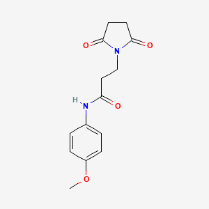 3-(2,5-dioxo-1-pyrrolidinyl)-N-(4-methoxyphenyl)propanamide