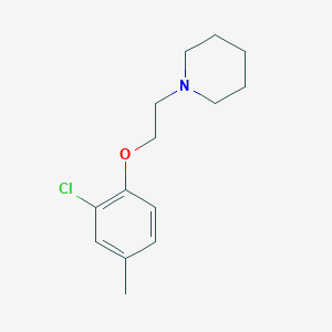 molecular formula C14H20ClNO B5826455 1-[2-(2-chloro-4-methylphenoxy)ethyl]piperidine 