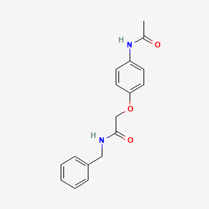 molecular formula C17H18N2O3 B5826468 2-[4-(acetylamino)phenoxy]-N-benzylacetamide 