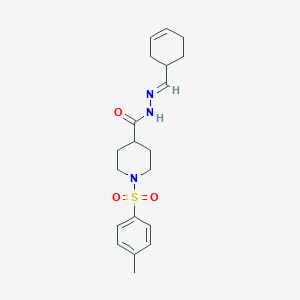 molecular formula C20H27N3O3S B5826508 N'-(3-cyclohexen-1-ylmethylene)-1-[(4-methylphenyl)sulfonyl]-4-piperidinecarbohydrazide 