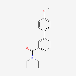 molecular formula C18H21NO2 B5826524 N,N-diethyl-4'-methoxy-3-biphenylcarboxamide 