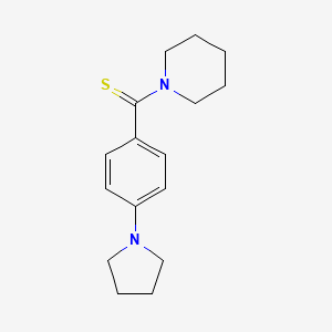 1-{[4-(1-pyrrolidinyl)phenyl]carbonothioyl}piperidine