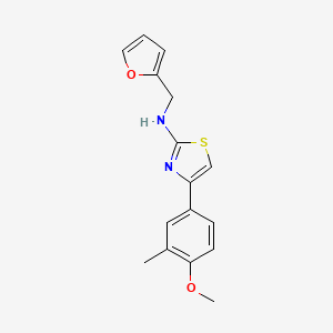 N-(furan-2-ylmethyl)-4-(4-methoxy-3-methylphenyl)-1,3-thiazol-2-amine