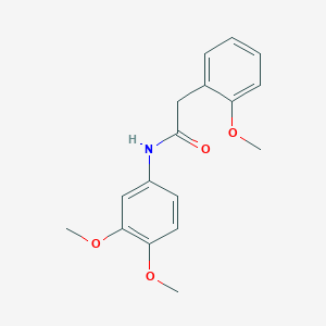 molecular formula C17H19NO4 B5826614 N-(3,4-dimethoxyphenyl)-2-(2-methoxyphenyl)acetamide 