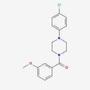 [4-(4-CHLOROPHENYL)PIPERAZINO](3-METHOXYPHENYL)METHANONE