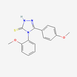 4-(2-methoxyphenyl)-5-(4-methoxyphenyl)-2,4-dihydro-3H-1,2,4-triazole-3-thione