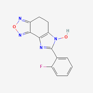 7-(2-fluorophenyl)-4,5-dihydro-6H-imidazo[4,5-e][2,1,3]benzoxadiazol-6-ol