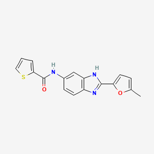 N-[2-(5-methyl-2-furyl)-1H-benzimidazol-5-yl]-2-thiophenecarboxamide