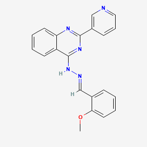 2-methoxybenzaldehyde [2-(3-pyridinyl)-4-quinazolinyl]hydrazone