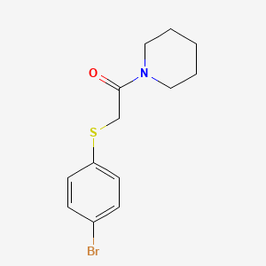 1-{[(4-bromophenyl)thio]acetyl}piperidine