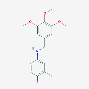 (3,4-difluorophenyl)(3,4,5-trimethoxybenzyl)amine