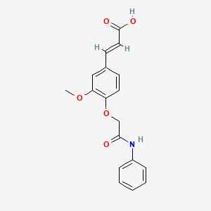 3-[4-(2-anilino-2-oxoethoxy)-3-methoxyphenyl]acrylic acid