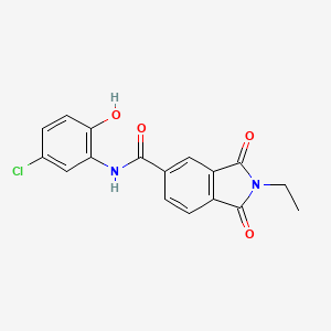 N-(5-chloro-2-hydroxyphenyl)-2-ethyl-1,3-dioxo-5-isoindolinecarboxamide