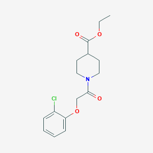 ethyl 1-[(2-chlorophenoxy)acetyl]-4-piperidinecarboxylate