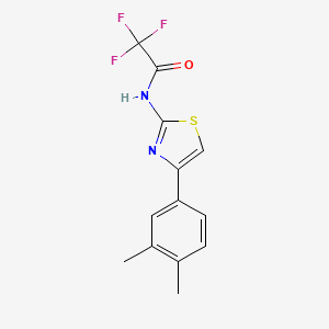 N-[4-(3,4-dimethylphenyl)-1,3-thiazol-2-yl]-2,2,2-trifluoroacetamide