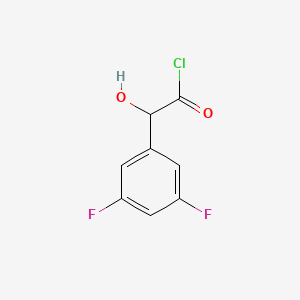 molecular formula C8H5ClF2O2 B582675 (3,5-Difluorophenyl)(hydroxy)acetyl chloride CAS No. 144916-95-0