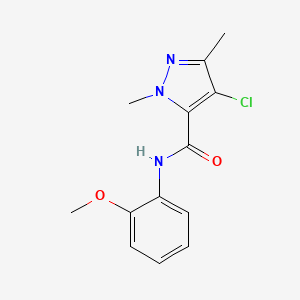 4-chloro-N-(2-methoxyphenyl)-1,3-dimethyl-1H-pyrazole-5-carboxamide