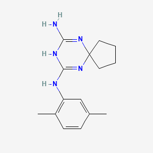 molecular formula C15H21N5 B5826757 N-(2,5-dimethylphenyl)-6,8,10-triazaspiro[4.5]deca-6,9-diene-7,9-diamine 