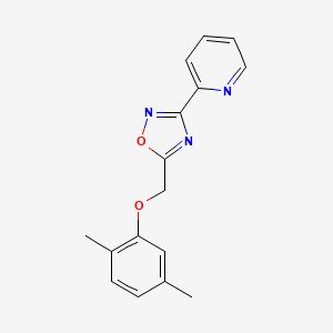 2-{5-[(2,5-dimethylphenoxy)methyl]-1,2,4-oxadiazol-3-yl}pyridine