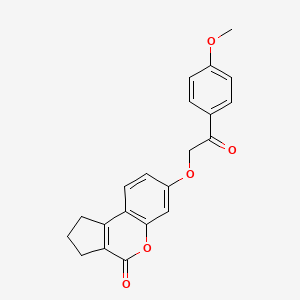 7-[2-(4-methoxyphenyl)-2-oxoethoxy]-2,3-dihydrocyclopenta[c]chromen-4(1H)-one