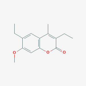 molecular formula C15H18O3 B5826809 3,6-diethyl-7-methoxy-4-methyl-2H-chromen-2-one 