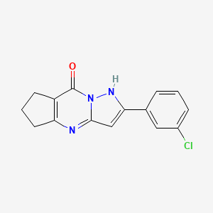 2-(3-chlorophenyl)-6,7-dihydro-5H-cyclopenta[d]pyrazolo[1,5-a]pyrimidin-8-ol