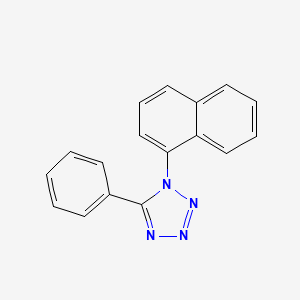 molecular formula C17H12N4 B5826823 1-(1-naphthyl)-5-phenyl-1H-tetrazole 