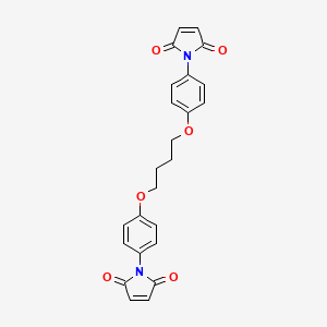 molecular formula C24H20N2O6 B582684 1,1'-[Butane-1,4-diylbis(oxy-4,1-phenylene)]di(1H-pyrrole-2,5-dione) CAS No. 147299-71-6