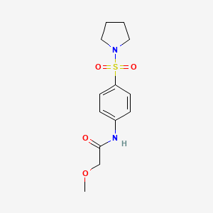 2-methoxy-N-[4-(1-pyrrolidinylsulfonyl)phenyl]acetamide