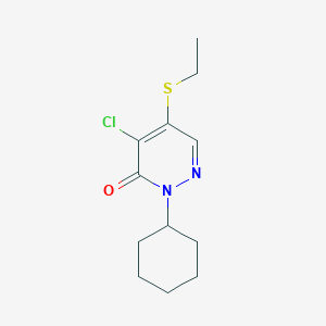 4-chloro-2-cyclohexyl-5-(ethylthio)-3(2H)-pyridazinone