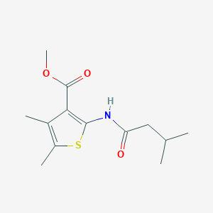 methyl 4,5-dimethyl-2-[(3-methylbutanoyl)amino]-3-thiophenecarboxylate