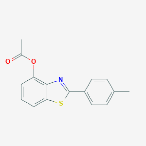 molecular formula C16H13NO2S B058269 4-Acetoxy-2-(4-methylphenyl)benzothiazole CAS No. 122589-79-1