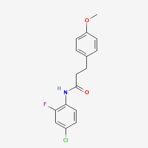 N-(4-chloro-2-fluorophenyl)-3-(4-methoxyphenyl)propanamide