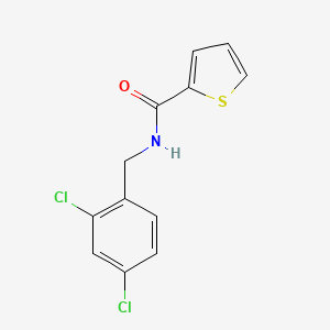 molecular formula C12H9Cl2NOS B5826920 N-[(2,4-dichlorophenyl)methyl]thiophene-2-carboxamide 