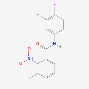 N-(3,4-difluorophenyl)-3-methyl-2-nitrobenzamide