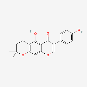 molecular formula C20H18O5 B582694 Dihydroalpinumisoflavone CAS No. 63807-90-9
