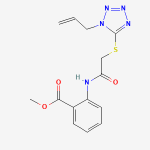 methyl 2-({[(1-allyl-1H-tetrazol-5-yl)thio]acetyl}amino)benzoate