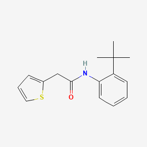 N-(2-tert-butylphenyl)-2-(2-thienyl)acetamide