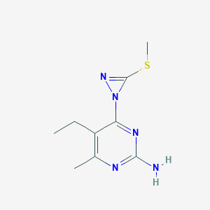 5-ethyl-4-methyl-6-[3-(methylthio)-1H-diaziren-1-yl]-2-pyrimidinamine