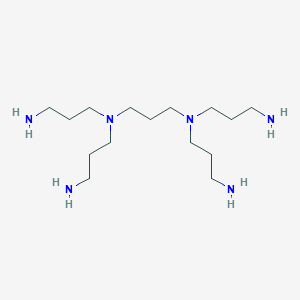 molecular formula C15H38N6 B058270 1,3-Propanediamine, N,N,N',N'-tetrakis(3-aminopropyl)- CAS No. 121263-90-9