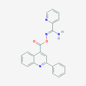 N'-{[(2-phenyl-4-quinolinyl)carbonyl]oxy}-2-pyridinecarboximidamide