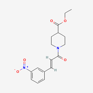 ethyl 1-[3-(3-nitrophenyl)acryloyl]-4-piperidinecarboxylate