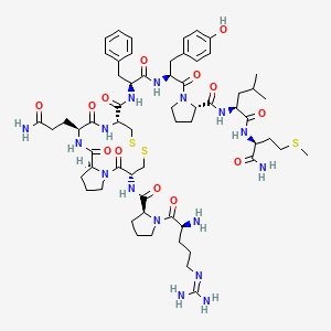 molecular formula C61H90N16O13S3 B582703 (Cys3,6,Tyr8,Pro9)-物质 P CAS No. 141459-28-1