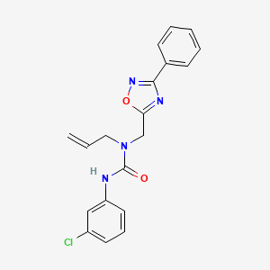 N-allyl-N'-(3-chlorophenyl)-N-[(3-phenyl-1,2,4-oxadiazol-5-yl)methyl]urea